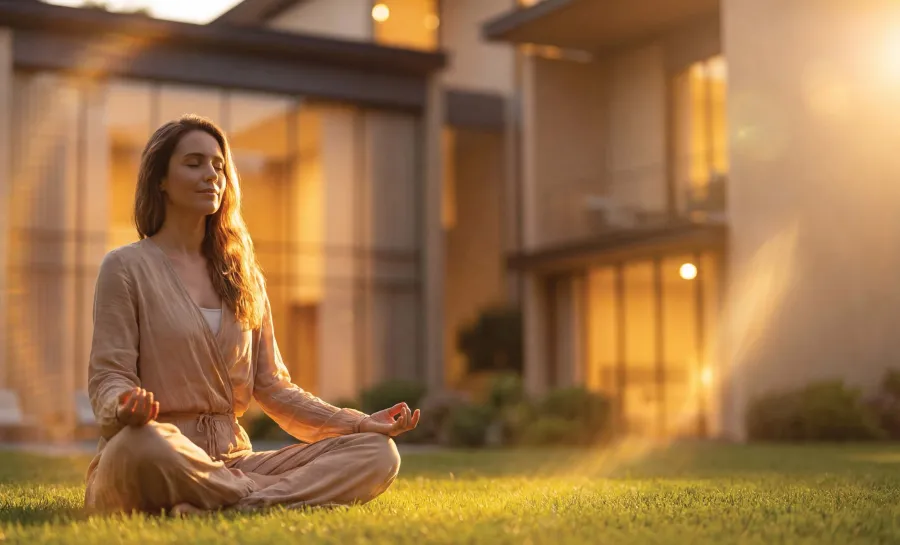 Meditation Zones at The Orchard at Sobha City.