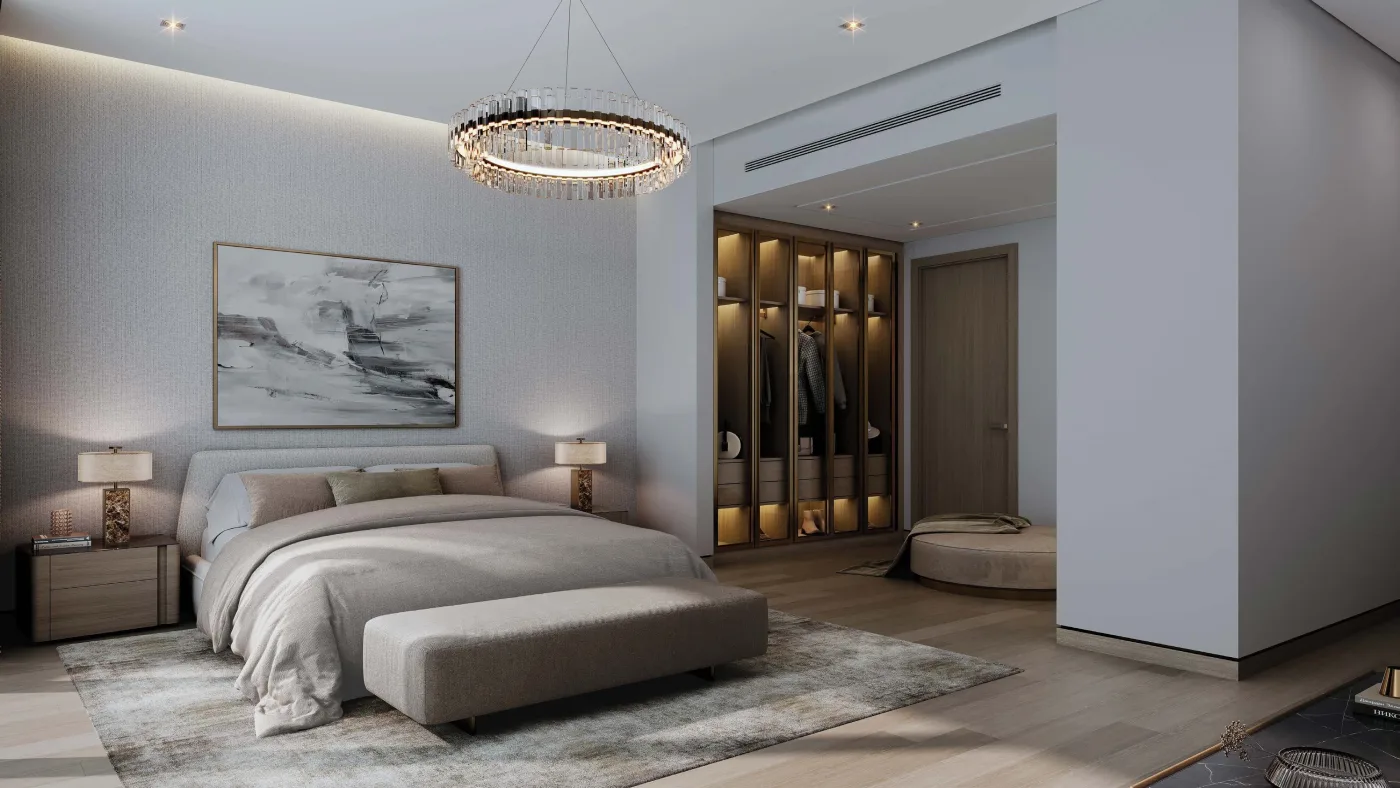Interior render at The Orchard at Sobha City.