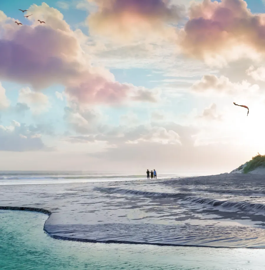 Natural Beach at Tranquil Beach Residences.