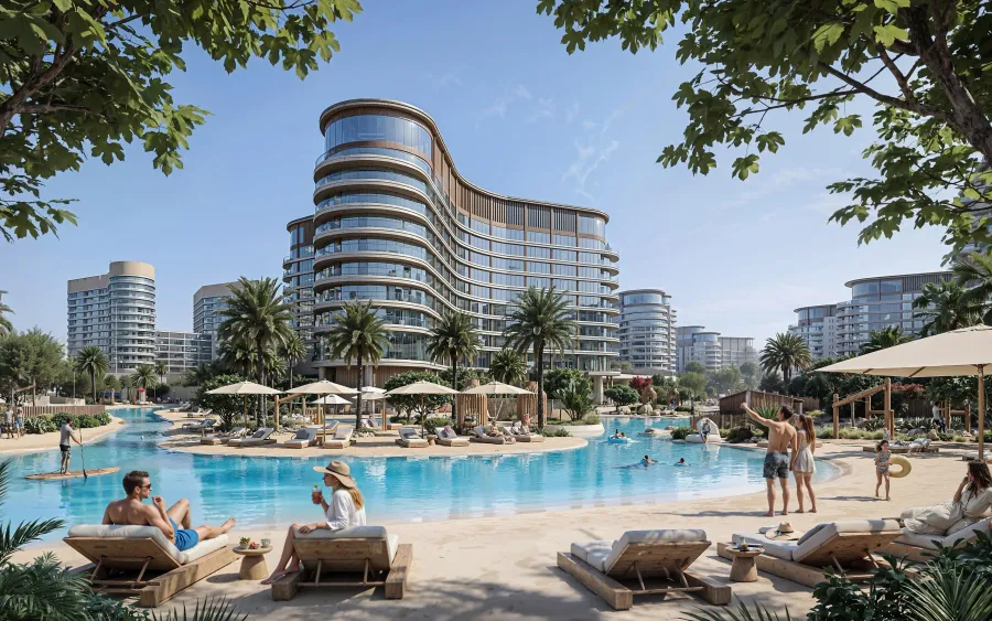 Beach Lagoon at The Grove at Sobha Sanctuary.
