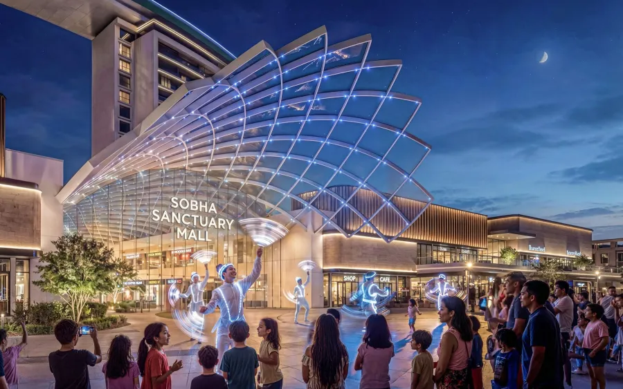 Retail at The Grove at Sobha Sanctuary.