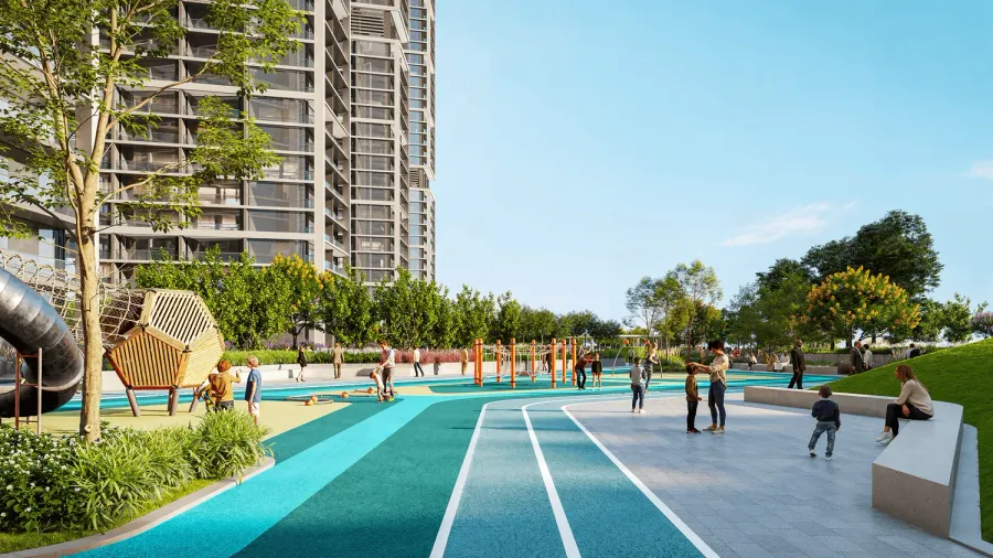 Kids' Play Area at The Pinnacle at Sobha Central.