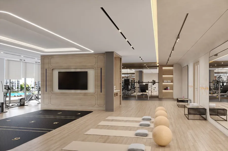 Gym at Azizi Milan.
