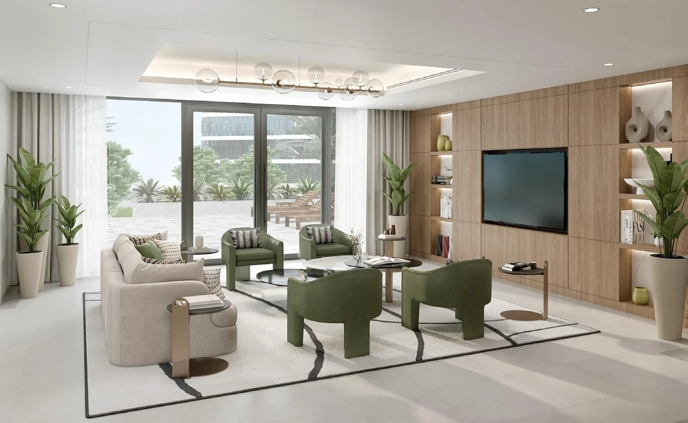 Interior render at Azizi Arian.