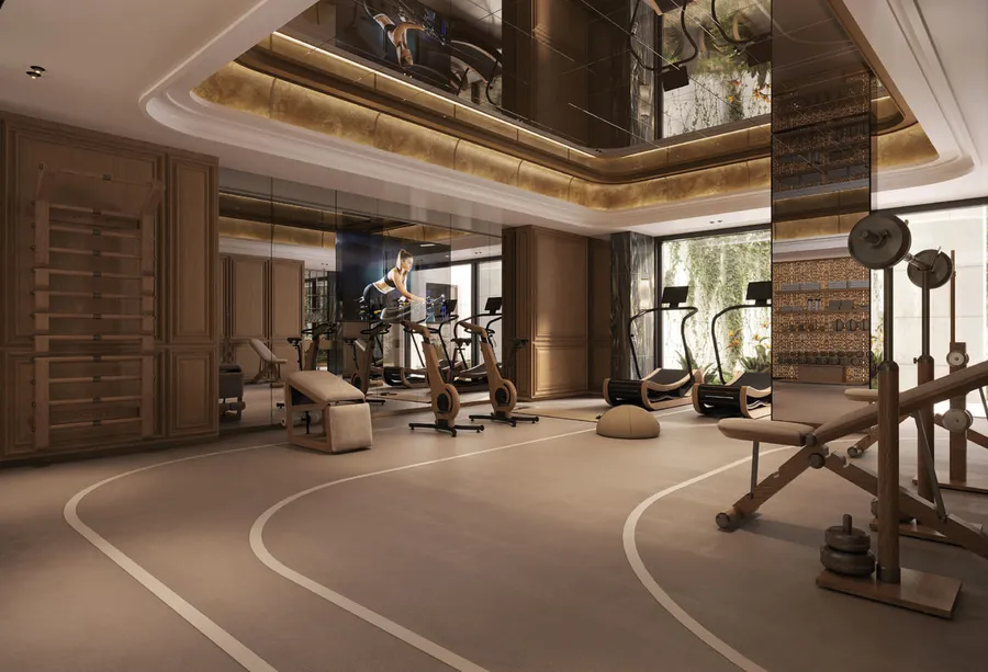 Fully Equipped Fitness Centre at Monaco Mansions.