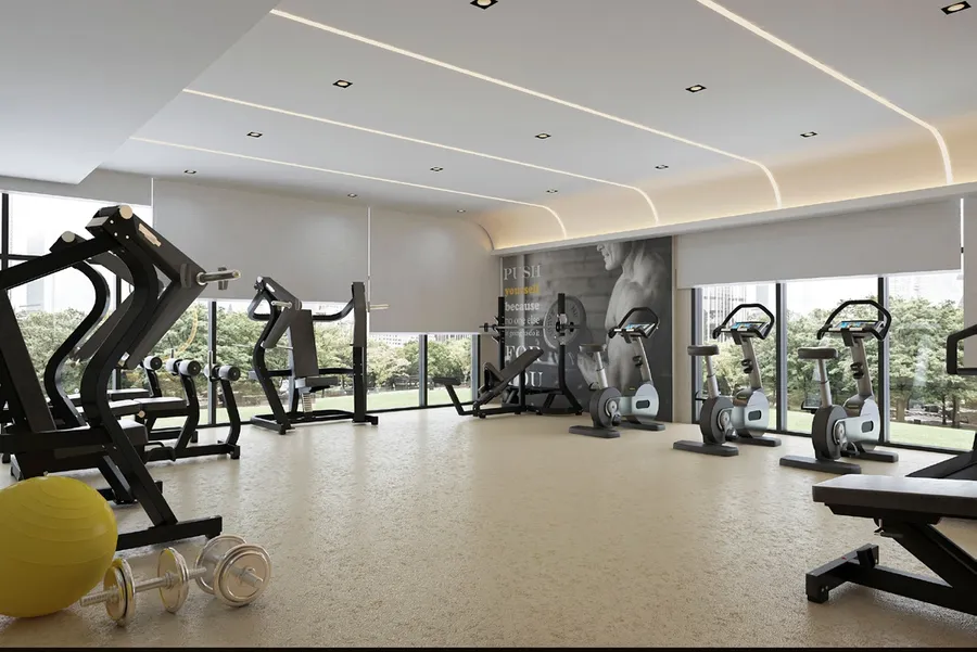 Gym at Azizi Jewel.