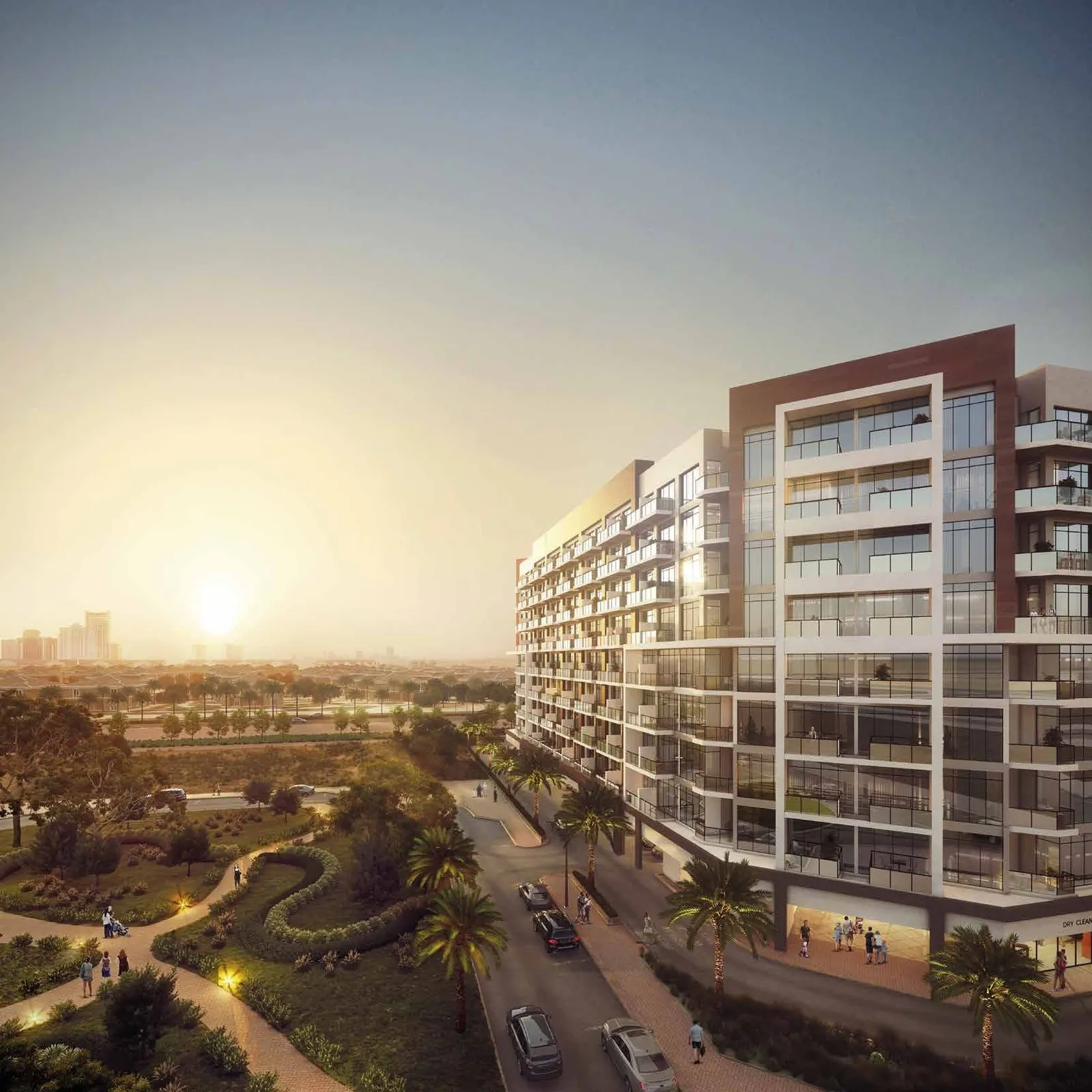 Beach Oasis 1 and 2, Dubai Studio City · render 3