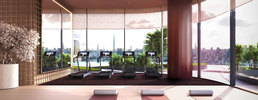 Skyline Gym at Binghatti Skyblade.