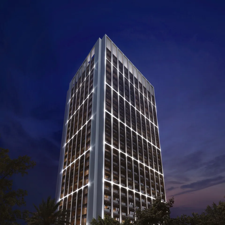 Binghatti Moonlight, Al Jaddaf · render 3