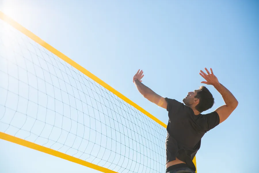 Volleyball Court at Binghatti Skyhall.