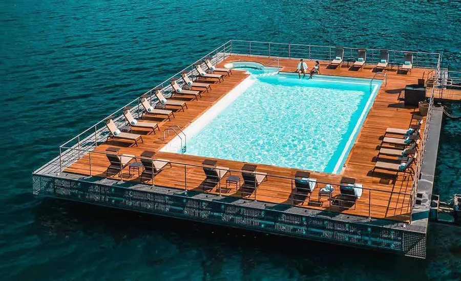 Shared Swimming Pool at Damac Harbour Lights.