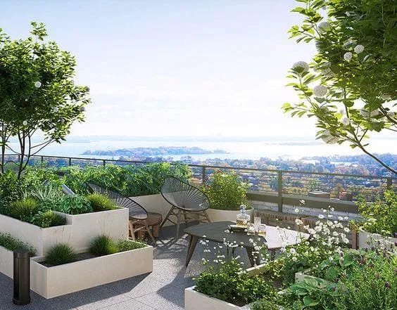 Garden Walk-Ways In The Sky at Damac Bay.