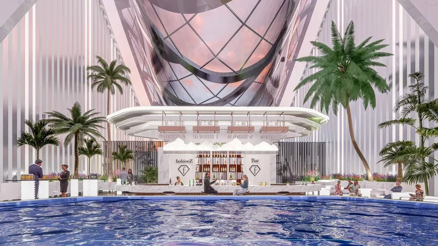 Roof Top Infinity Pool at Fashionz.