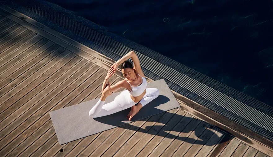 Yoga Deck at Creek Haven.