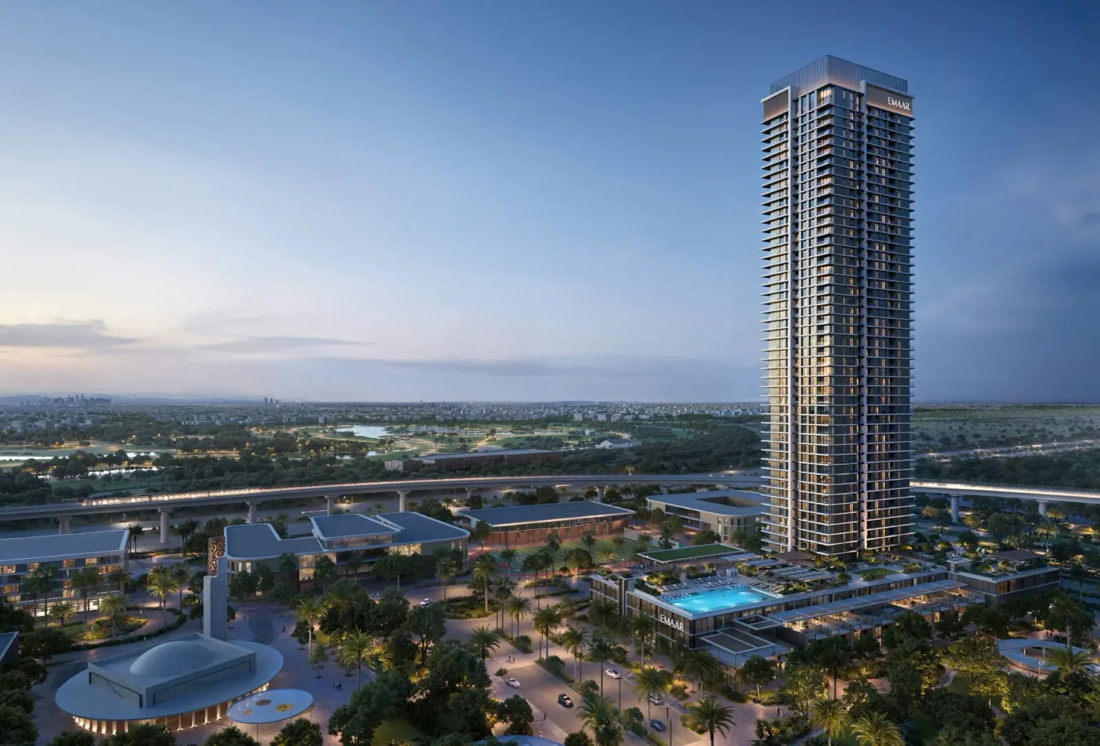 Lyvia By Palace, Green Gate at Dubai Creek Harbour · render 1