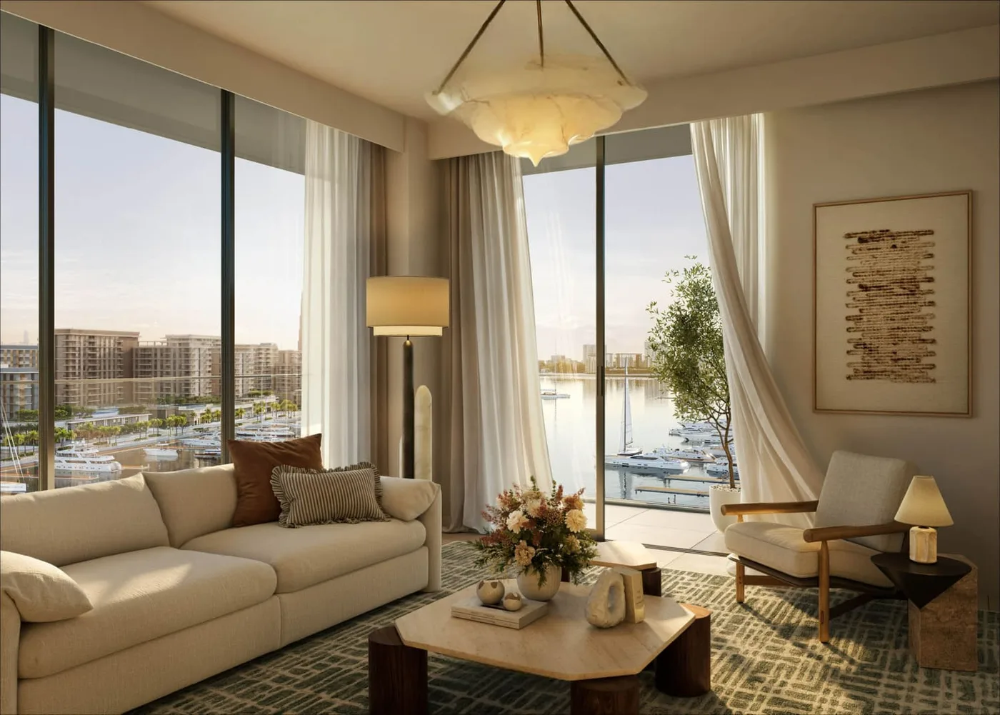 Interior render at Aurea.