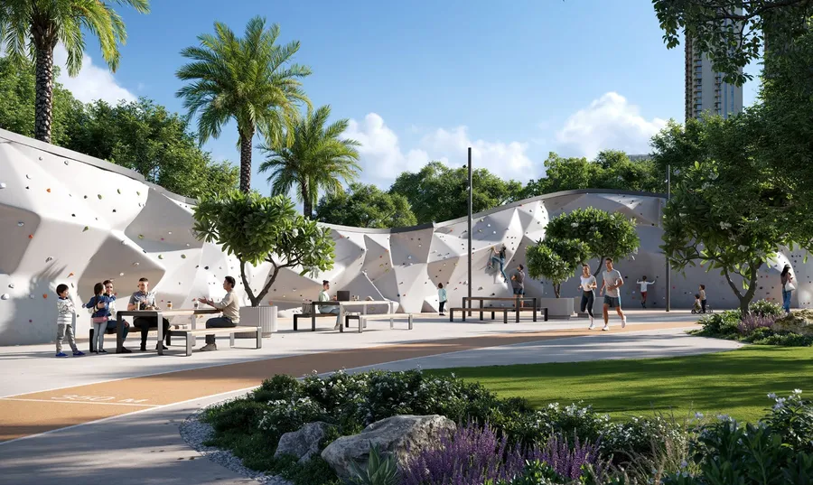 Climbing Wall at Montiva by Vida.