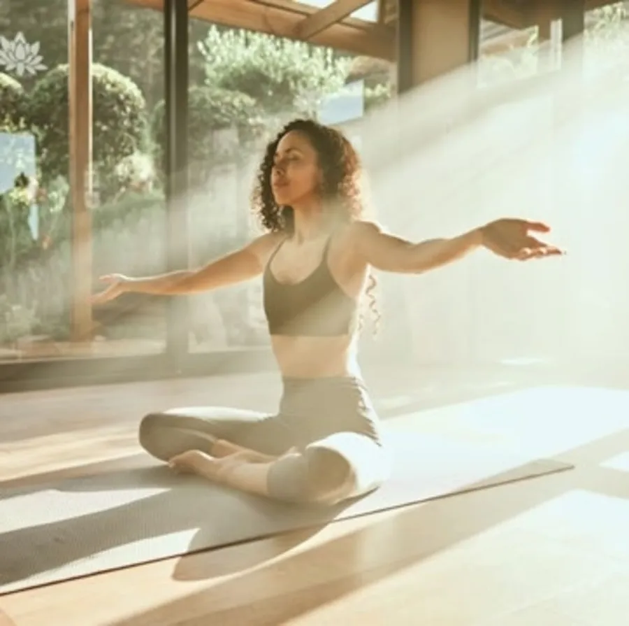Outdoor Yoga Area at Golf Meadow.