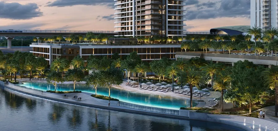 Access To Urban Beach at Palace Residences Creek Blue.