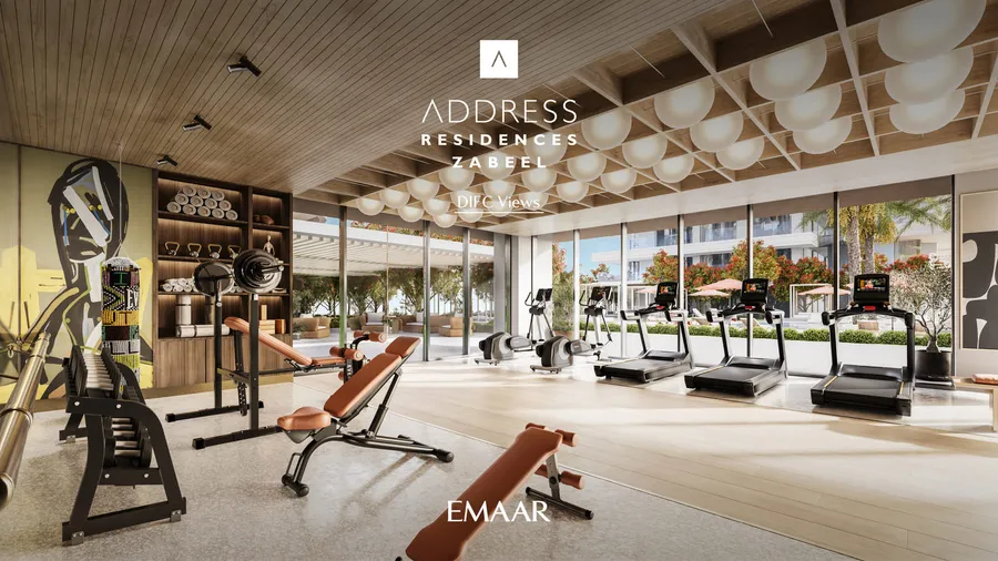 Fully Equipped Gym at Address Residences Zabeel.