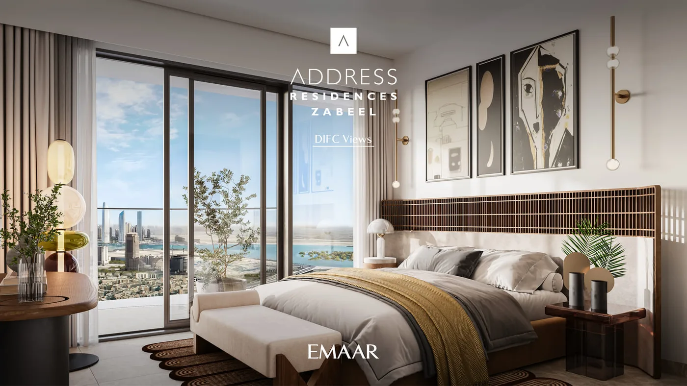 Interior render at Address Residences Zabeel.