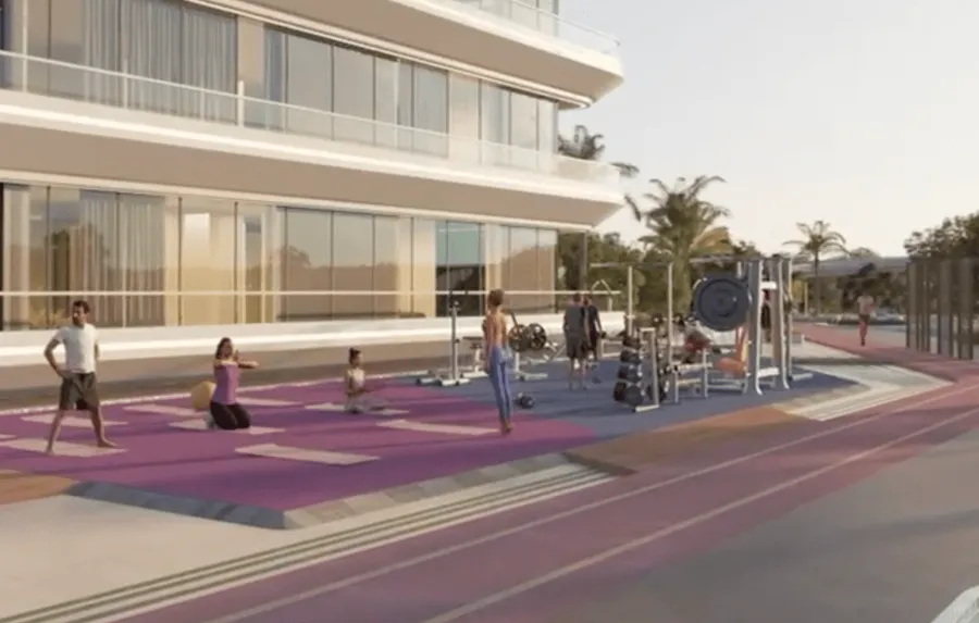 Rooftop Gym & Jogging Track at Ivy Gardens 2 by Samana.