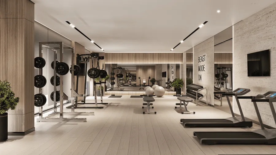 Gym  at Samana Skyros.