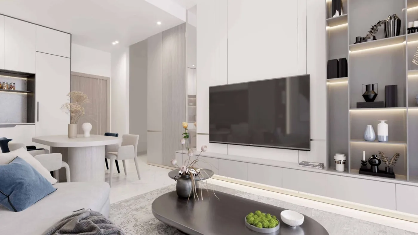Interior render at Samana Mykonos Signature.