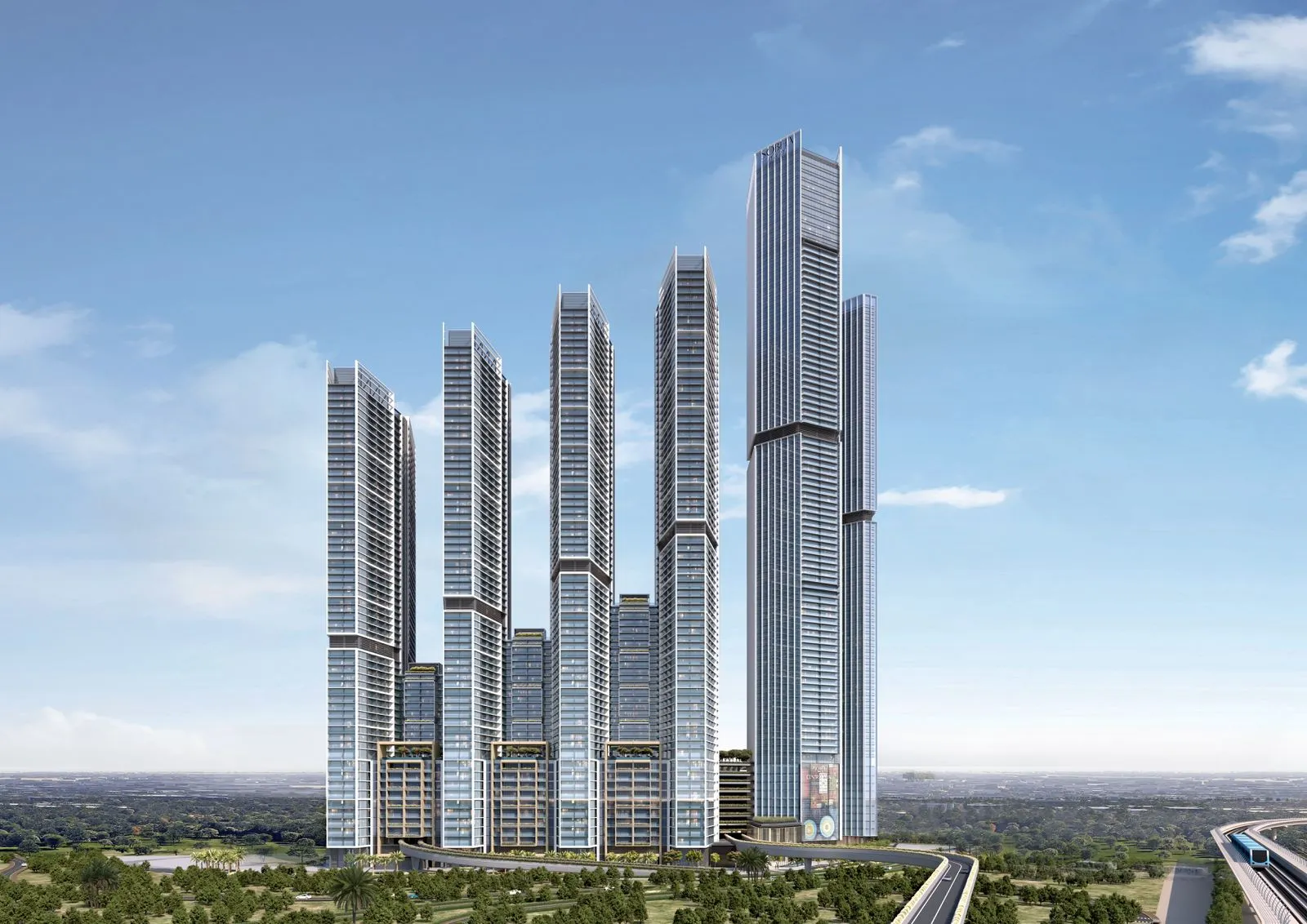 The Serene at Sobha Central, Discovery Gardens · render 3