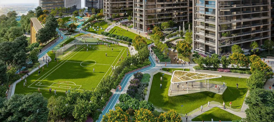Sport Courts at The Serene at Sobha Central.