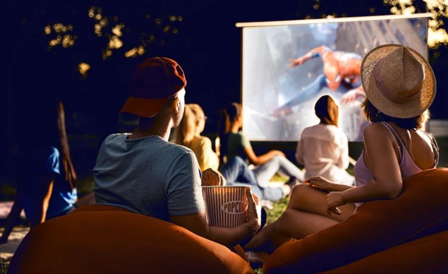 Outdoor Cinema at The Eden at Sobha Central.