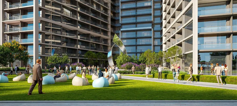 Outdoor Sitting Area Pockets  at The Eden at Sobha Central.