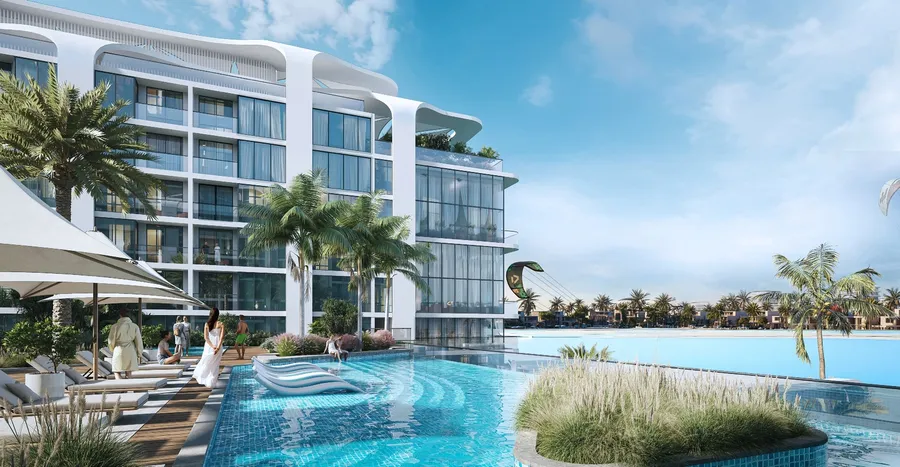 Infinity Swimming Pool at Coastline Beach Residences.
