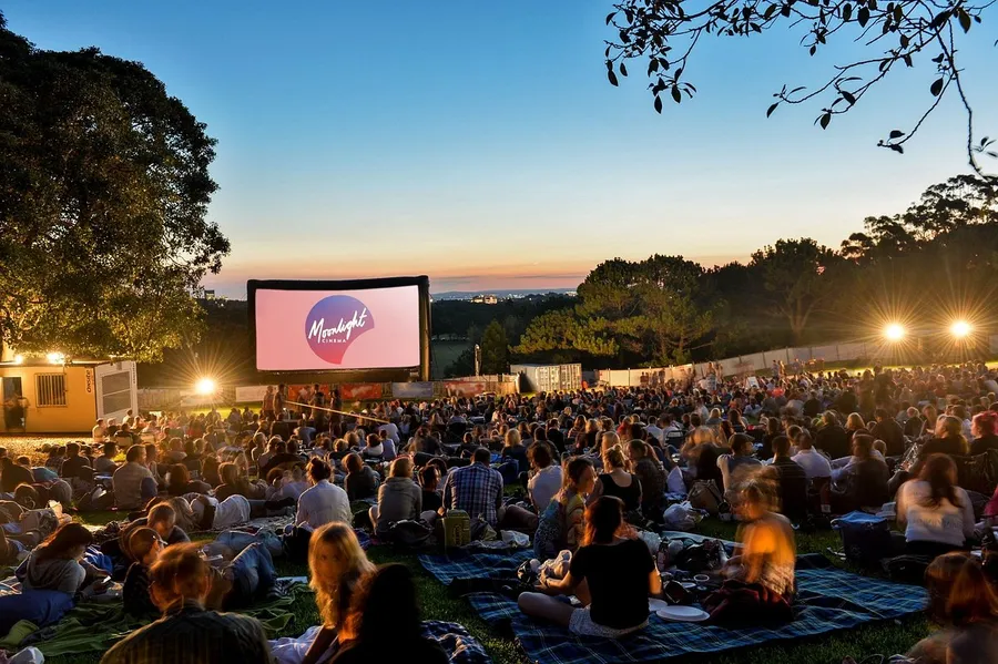 Outdoor Cinema at Coastline Beach Residences.