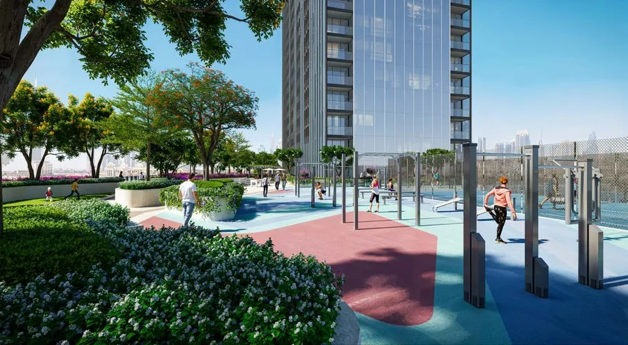 Outdoor Gym at The Element at Sobha One.