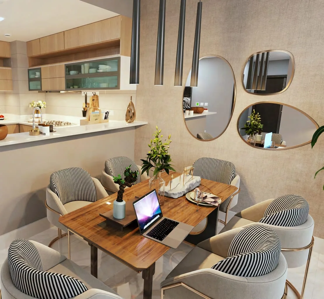 Interior render at Vista 3.