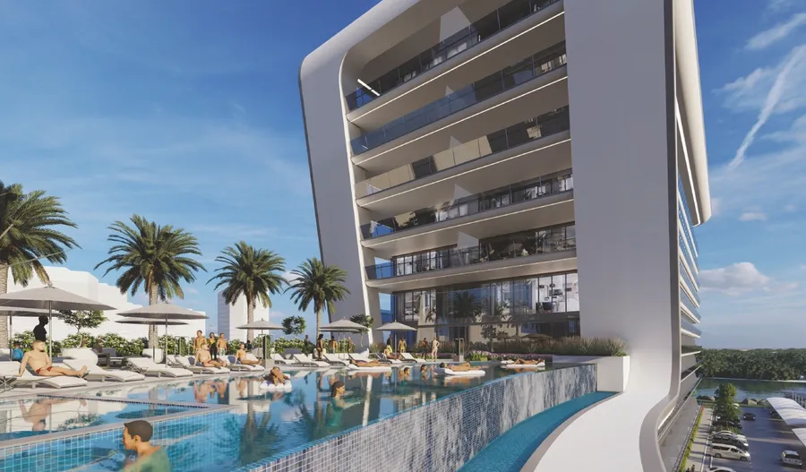 Infinity Pool at Yas Beach Residence.