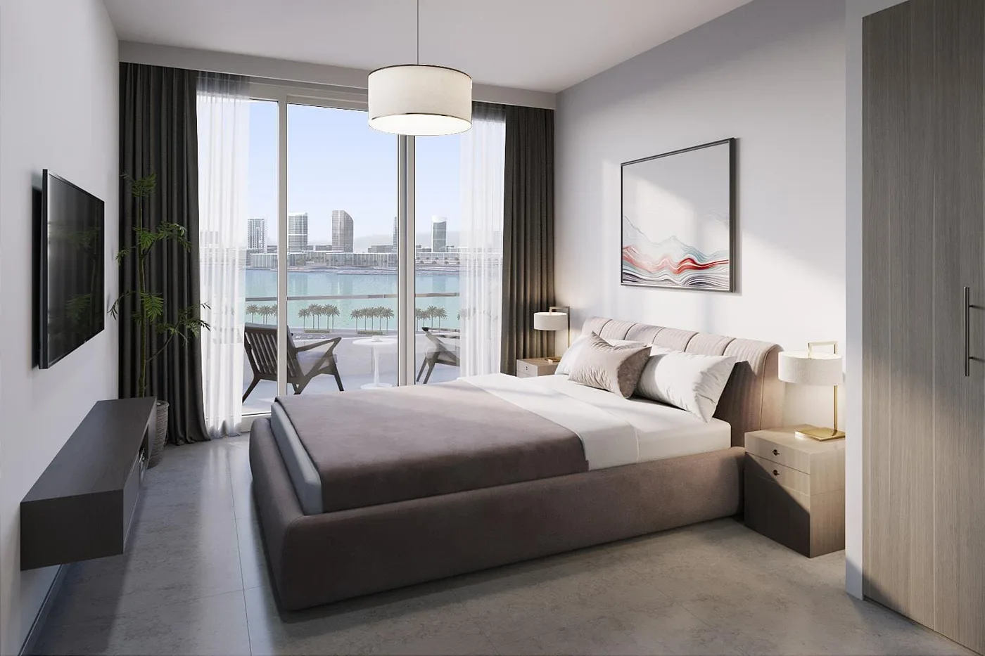 Interior render at Mayyas at The Bay.