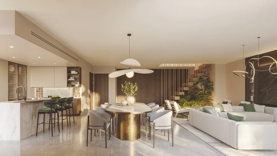 Interior render at Sama Yas.