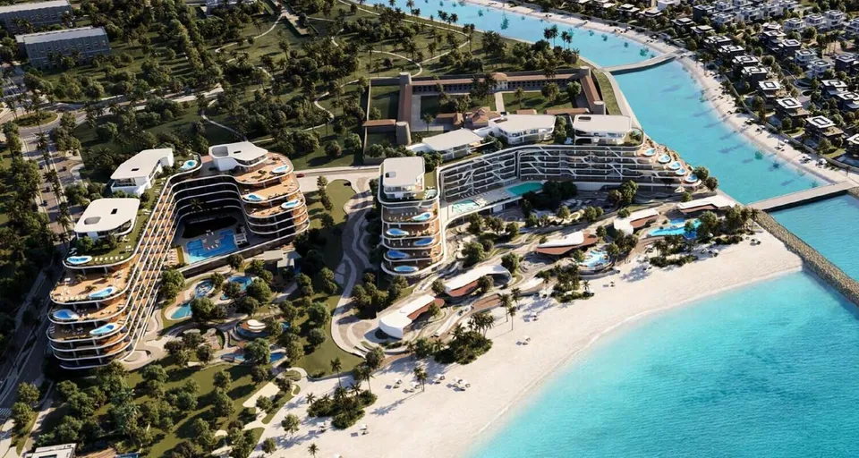 Jacob and Co Beachfront Living, Al Jurf, Abu Dhabi · render 3