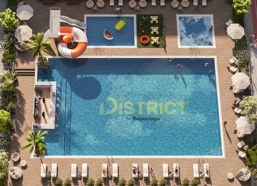 Large Swimming Pool at The District.