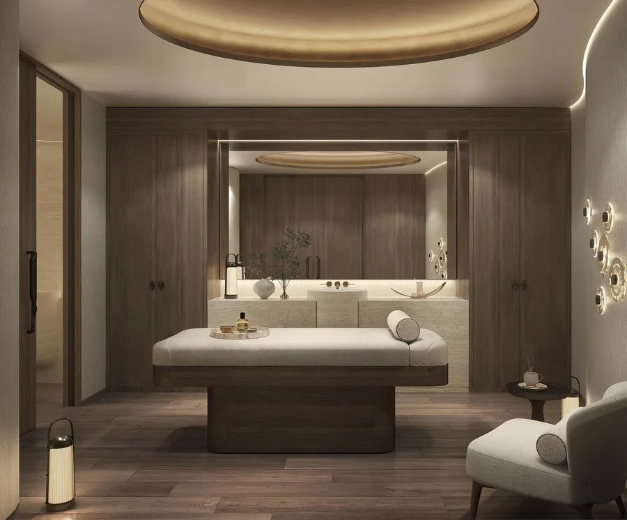 Spa Room at Waldorf Astoria Residences Yas.