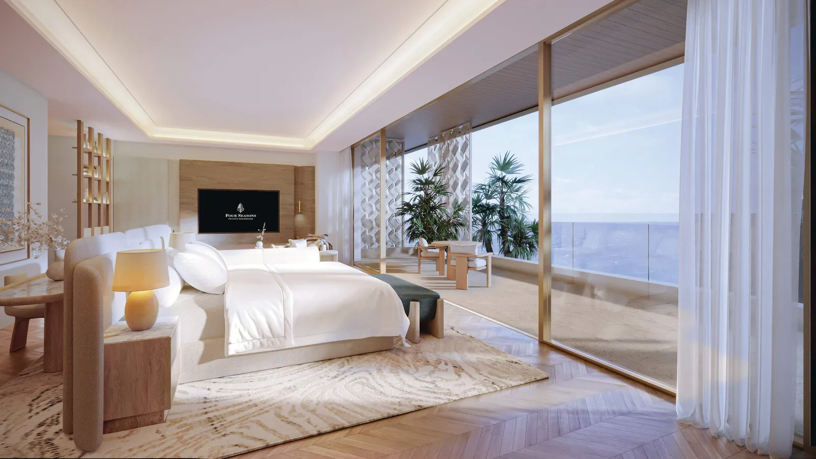 Four Seasons Private Residences Abu Dhabi at Saadiyat Beach, Saadiyat Island, Abu Dhabi · render 2