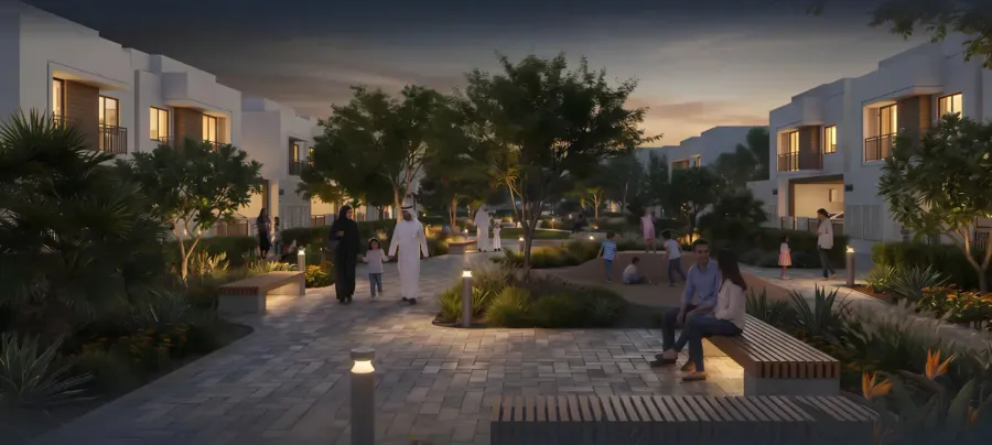Walking Area at Al Ghadeer Gardens.