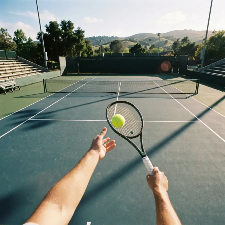 Padel Court at Al Ghadeer Gardens.