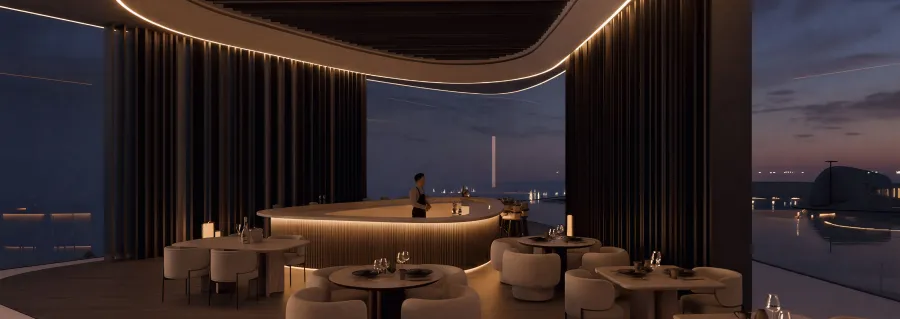 Dinning Terrace at Flow 25.