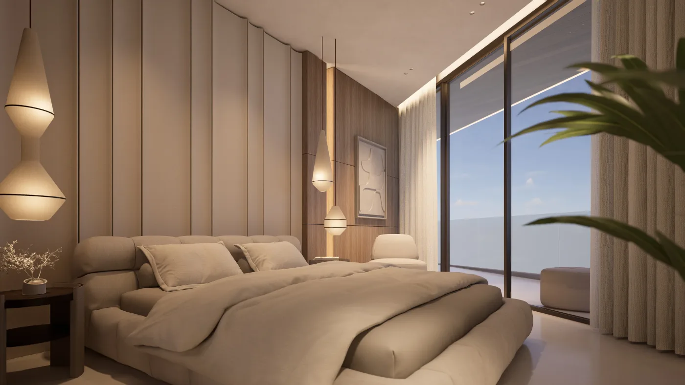 Interior render at Flow 25.