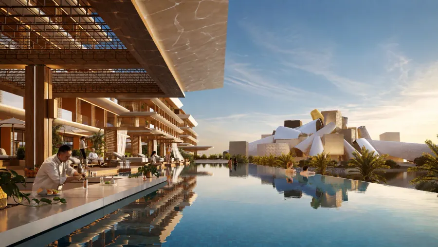 Rooftop Bar at Nobu Residences Abu Dhabi.