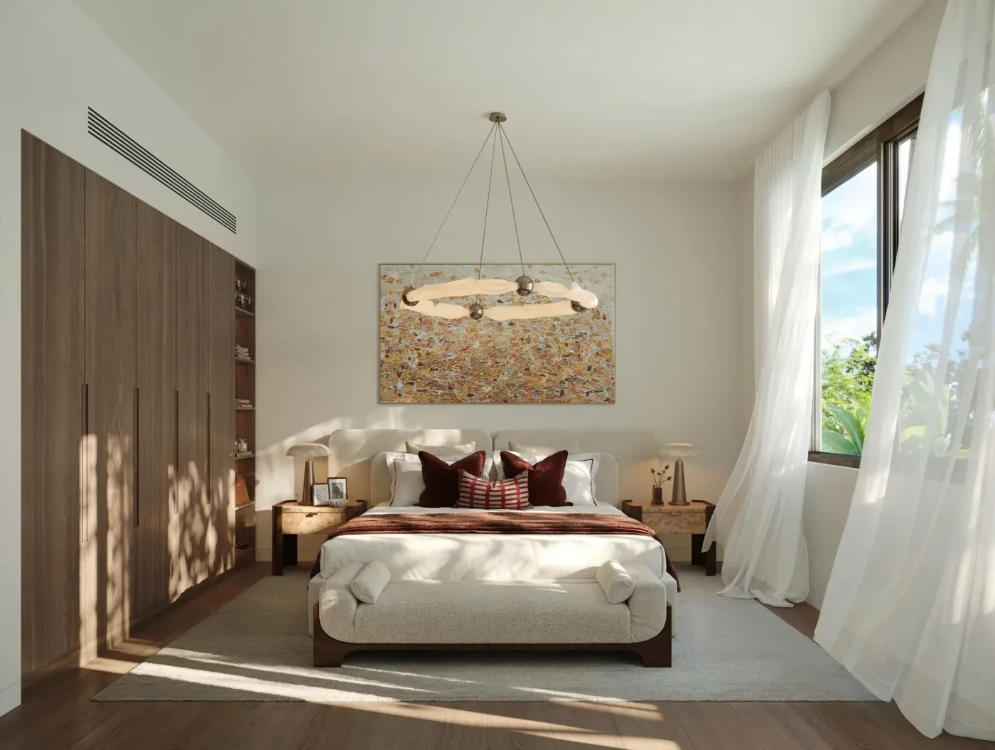 Interior render at Yas Acres - The Orchids.