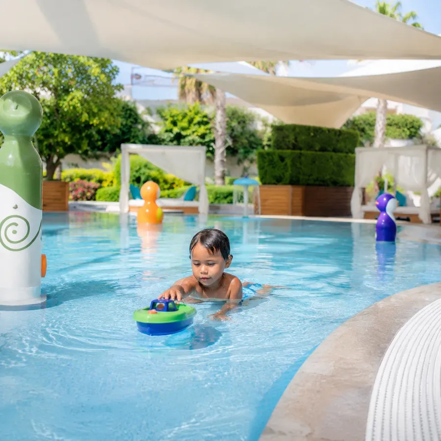 Kids’ Pool & Splash Zone at Rixos Al Reem Residences.